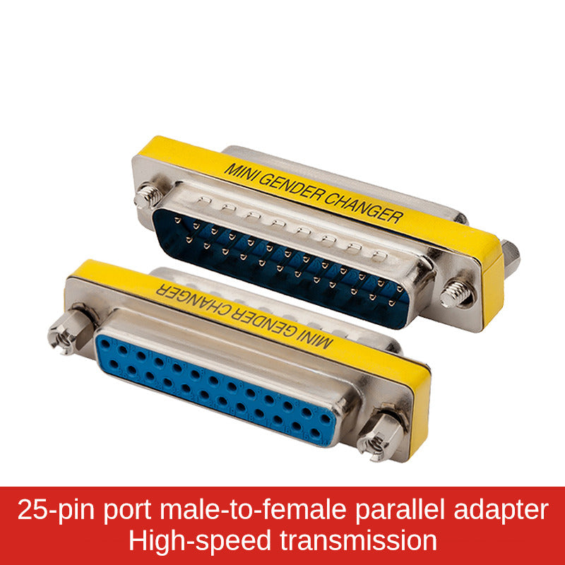 IS215 VGA parallel port two-row 25-hole to two-row 25-pin DB adapter