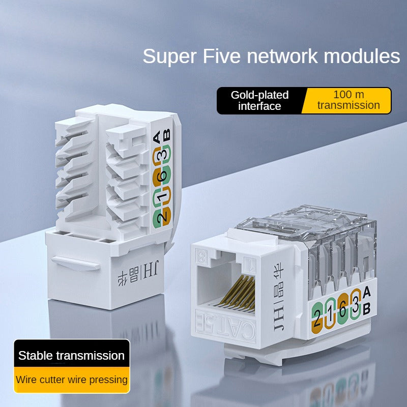 IP800Super Class 5 unshielded 90 ° cable network module