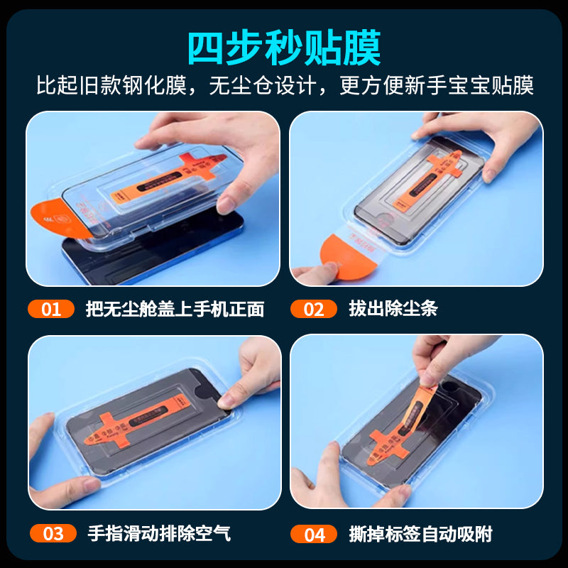 GHM-01- (29-40) Dust-free Cabin Anti-peeping Tempered Glass