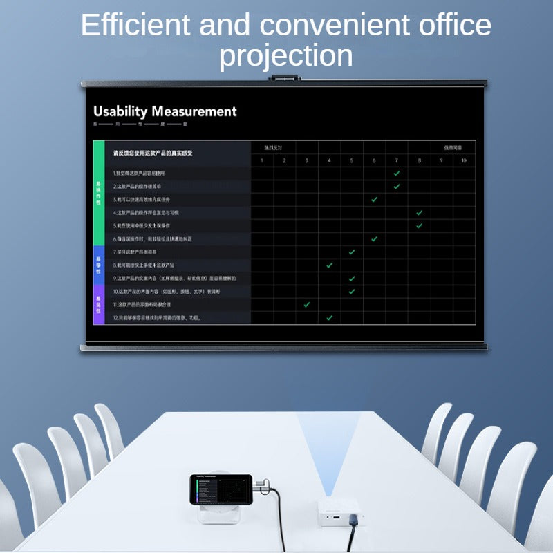 IZ505 alloy three-in-one wired screen projector