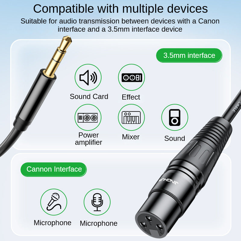 Аудиокабель IA157 3,5 мм - XLR 