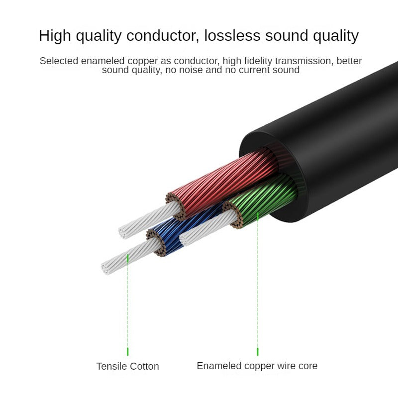 IA311  AUX Male to Male Silver 1.2m (4 Sections)