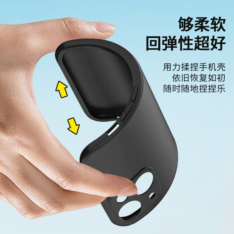 SJK-01- (108-111) Black Liquid Silicone Phone Case
