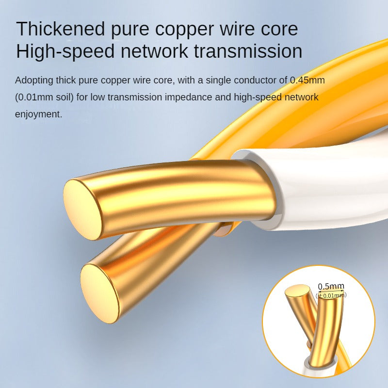 IP606Y Super five pure copper Engineering decoration network cable