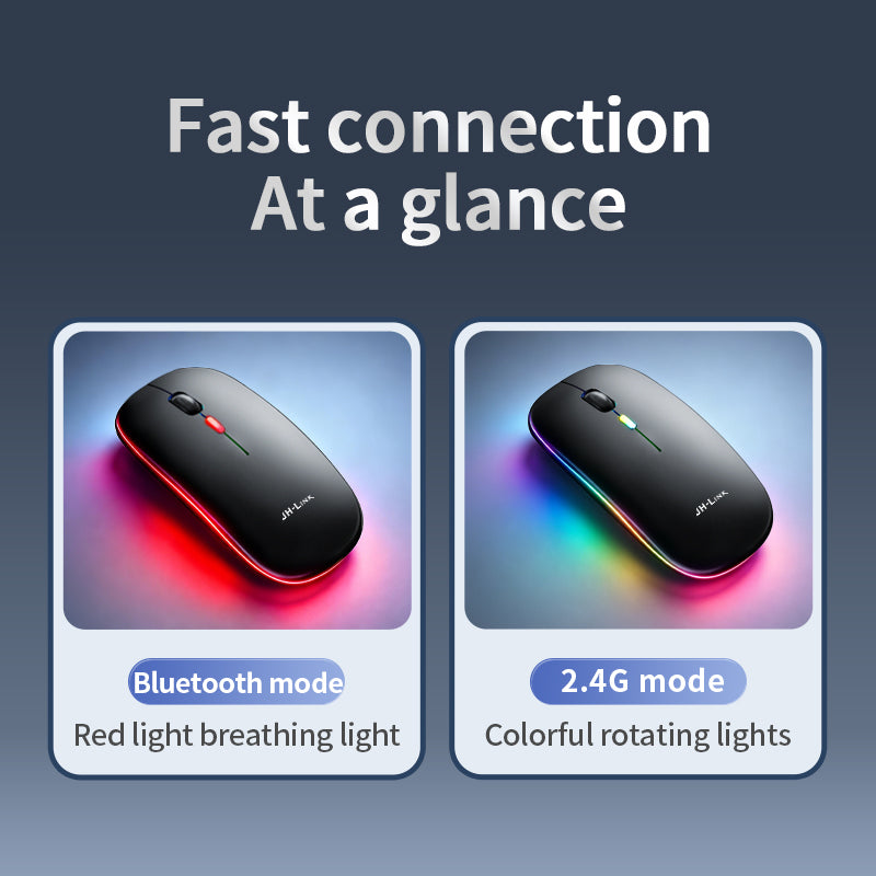 SB-03-72 Wireless Dual-Mode Bluetooth + 2.4G Mouse Rechargeable Base Station