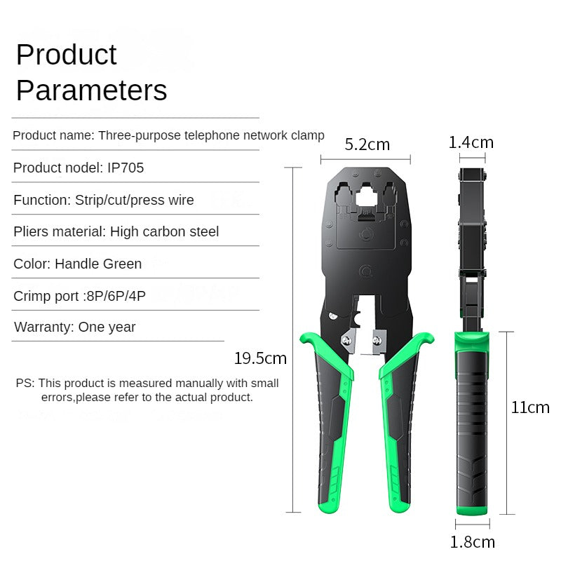 IP705 Three-purpose telephone network clamp