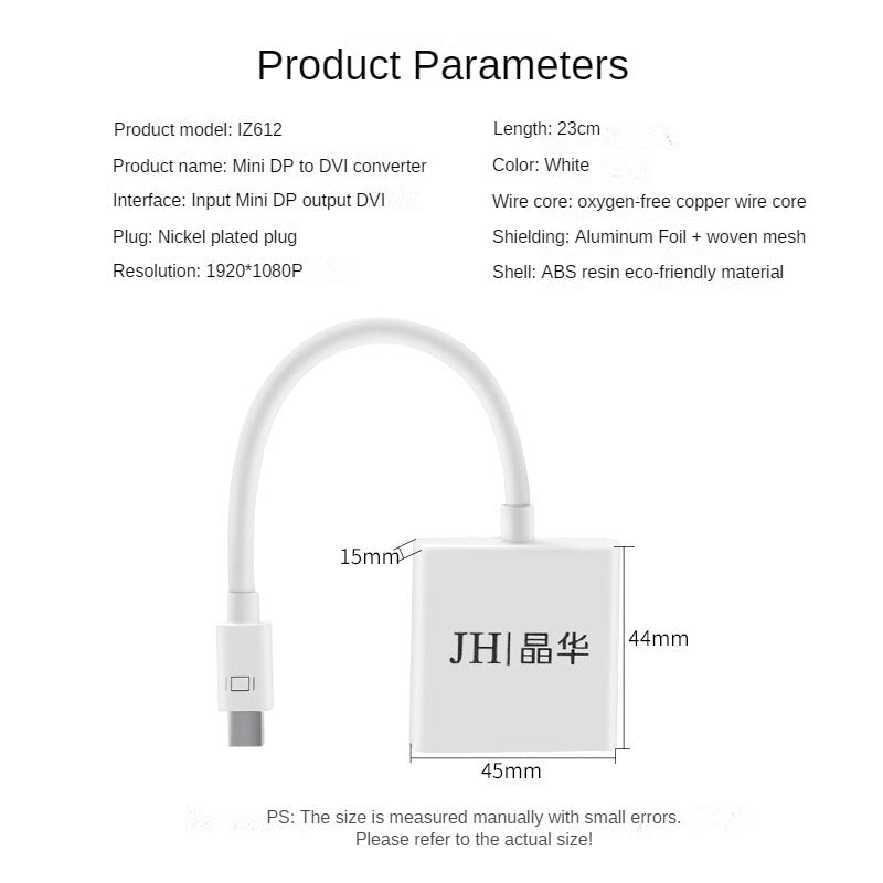 Преобразователь IZ612 Mini DP в DVI 