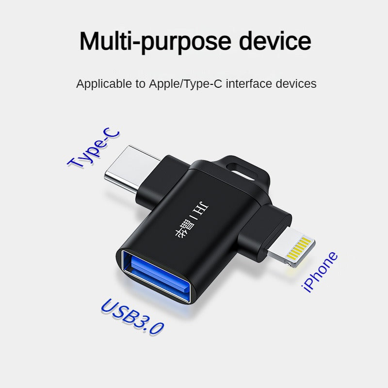 IS140 Type-C/Apple two-in-one OTG adapter