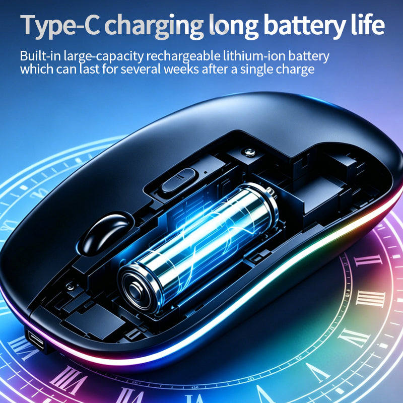 SB-03-72 Wireless Dual-Mode Bluetooth + 2.4G Mouse Rechargeable Base Station