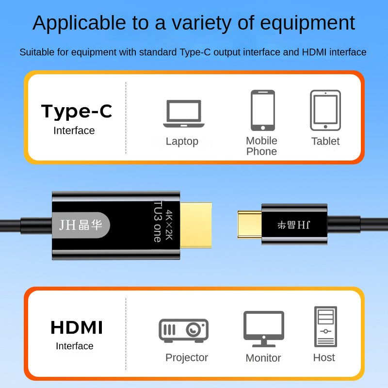 IZ830 Type-C to HDMI HD Cable 4K