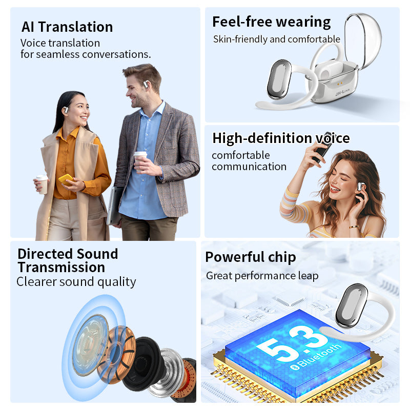 ID251 AI-powered Bluetooth Headphones