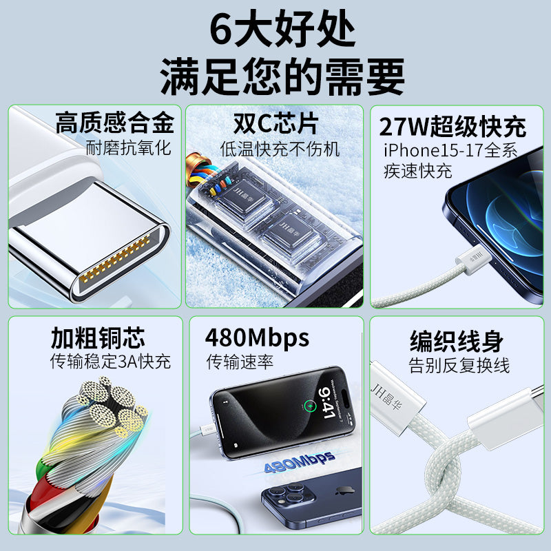 IM280  Apple 15-17mm Braided Data Cable
