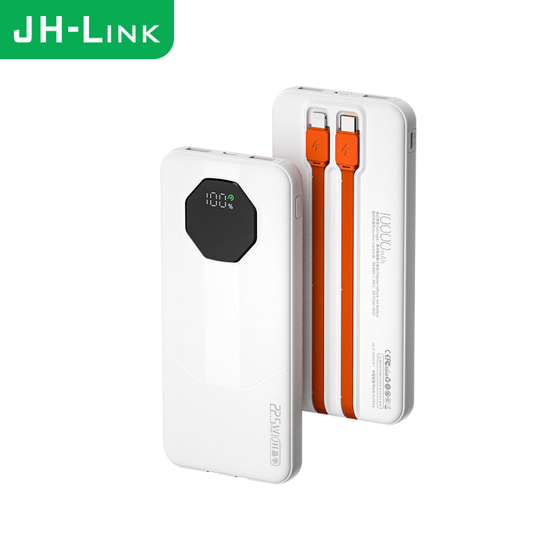 M519 comes with a 10000mAh fast-charging portable power bank with LED display