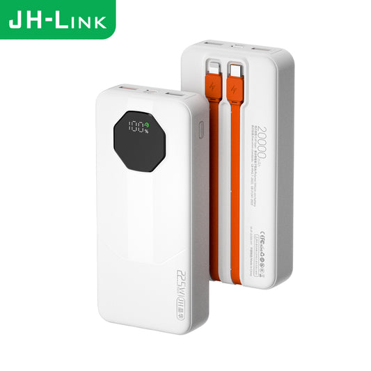 M520 comes with a digital display fast-charging portable power bank with a capacity of 20000mAh