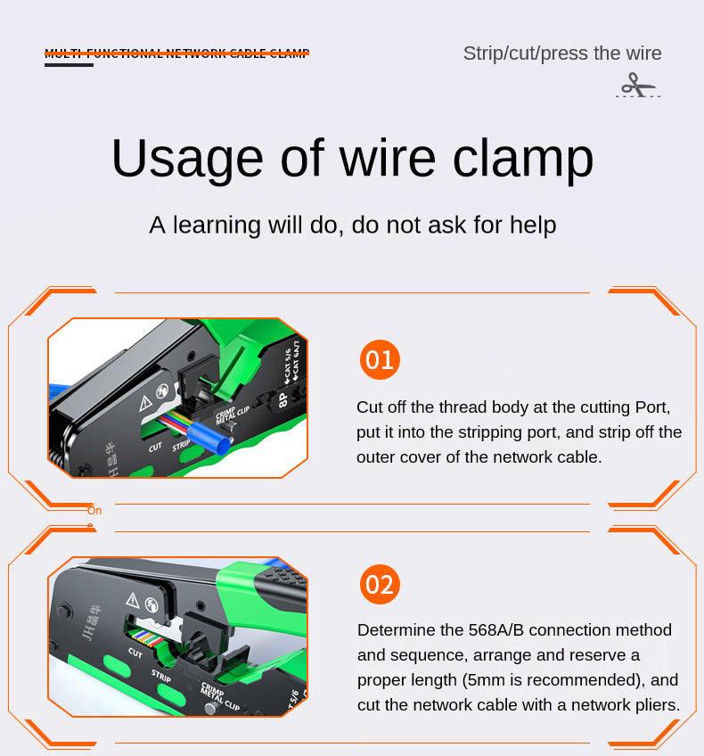 IP705 Three-purpose telephone network clamp