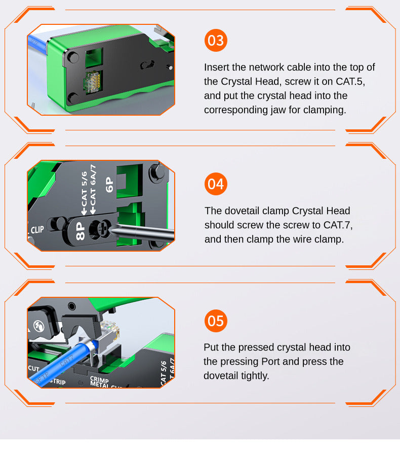 IP705 Three-purpose telephone network clamp