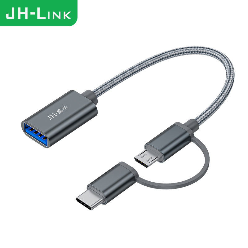 IS502 Two-in-one OTG adapter