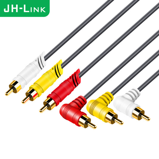 IA250 3RCA Straight to Bend Audio/Video Cable